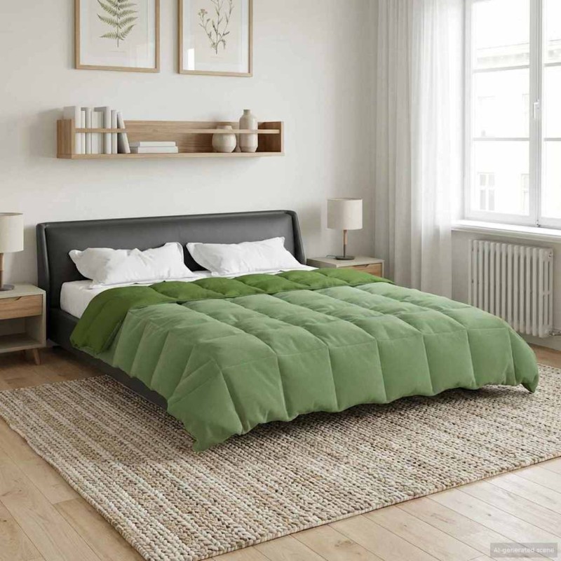 vidaXL Κουβέρτα ολόκληρου του χρόνου 200 x 200 cm 4 Εποχές Πράσινο