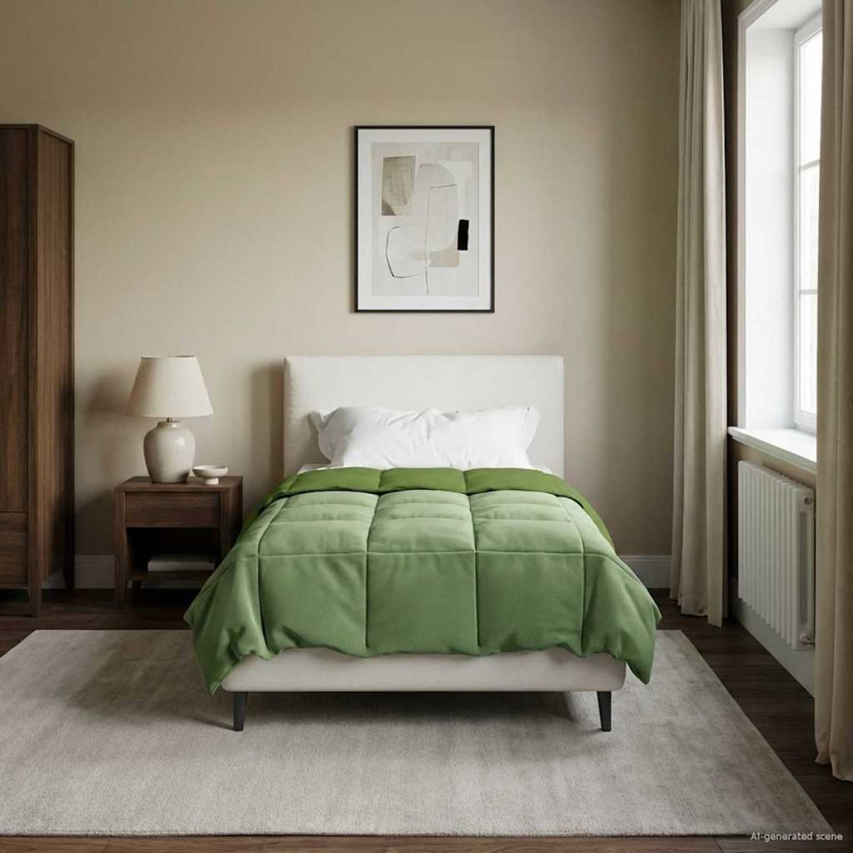 vidaXL Κουβέρτα ολόκληρου του χρόνου 155 x 220 cm 4 Εποχές Πράσινο