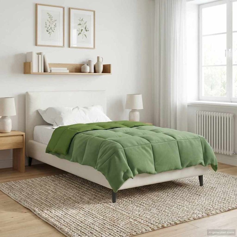 vidaXL Κουβέρτα ολόκληρου του χρόνου 155 x 220 cm 4 Εποχές Πράσινο