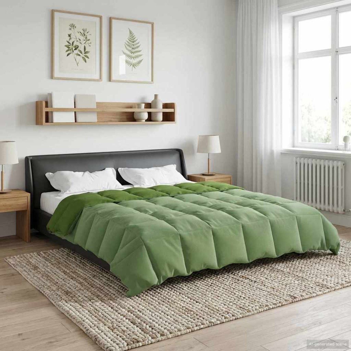 vidaXL Κουβέρτα ολόκληρου του χρόνου 200 x 220 cm 4 Εποχές Πράσινο