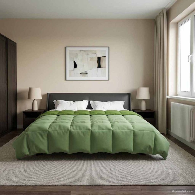 vidaXL Κουβέρτα ολόκληρου του χρόνου 200 x 220 cm 4 Εποχές Πράσινο