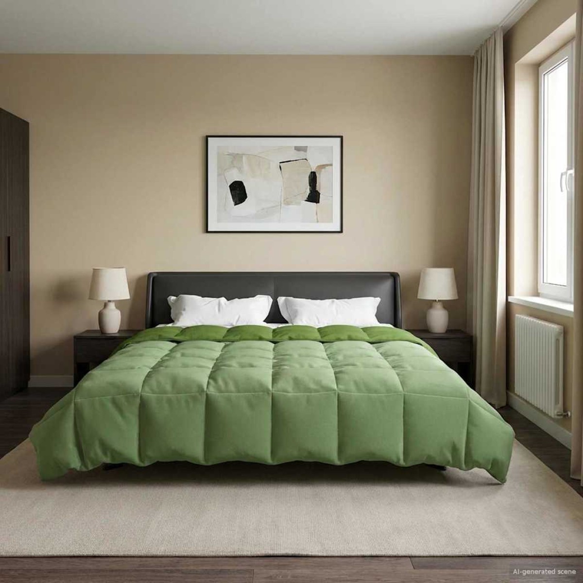 vidaXL Κουβέρτα ολόκληρου του χρόνου 220 x 240 cm 4 Εποχές Πράσινο