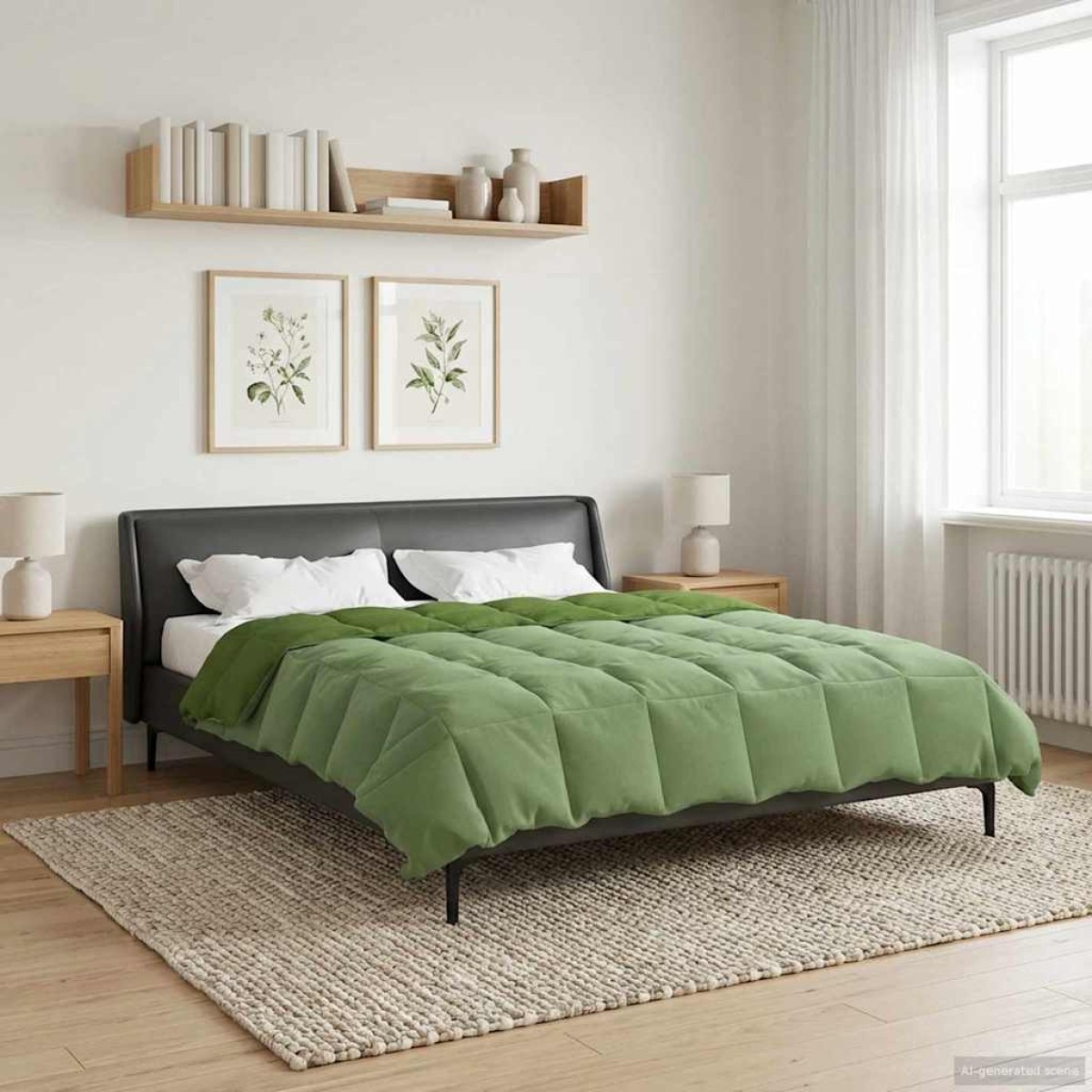 vidaXL Κουβέρτα ολόκληρου του χρόνου 220 x 260 cm 4 Εποχές Πράσινο