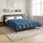 vidaXL Κουβέρτα ολόκληρου του χρόνου 200 x 220 cm 4 Εποχές Σκούρο Μπλε