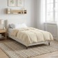vidaXL Κουβέρτα ολόκληρου του χρόνου 140 x 200 cm 4 Εποχές Κρεμ