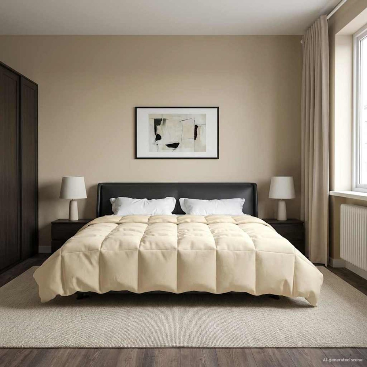 vidaXL Κουβέρτα ολόκληρου του χρόνου 200 x 240 cm 4 Εποχές Κρεμ