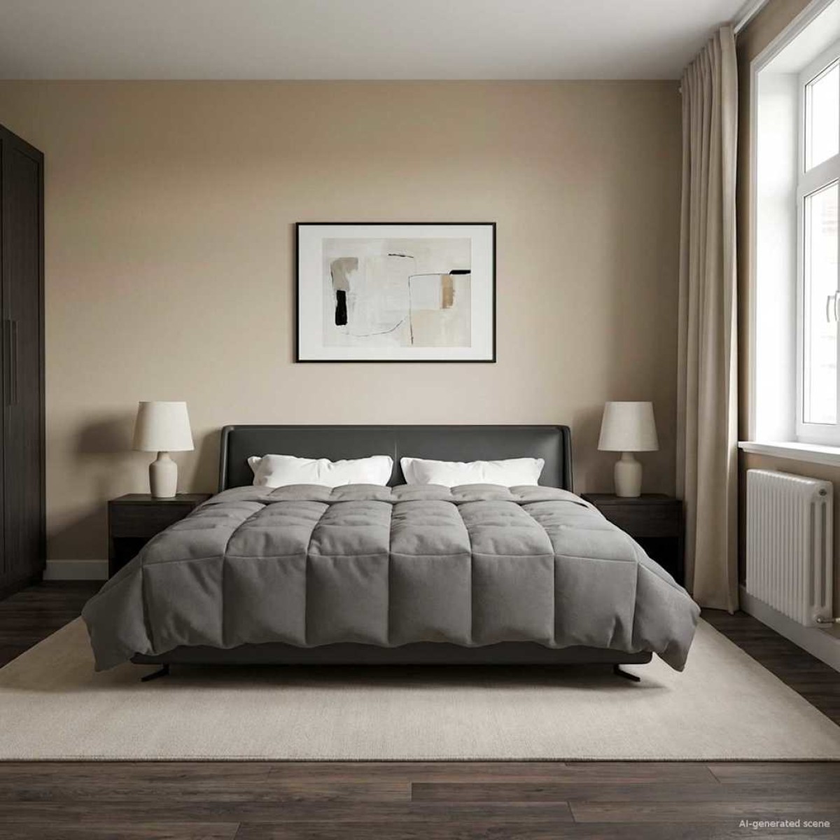 vidaXL Χειμερινό Παπλωματοθήκη 200 x 240 cm Χειμώνας Ανοιχτό γκρι