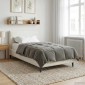vidaXL Χειμερινό Παπλωματοθήκη 135 x 200 cm Χειμώνας Ανοιχτό γκρι