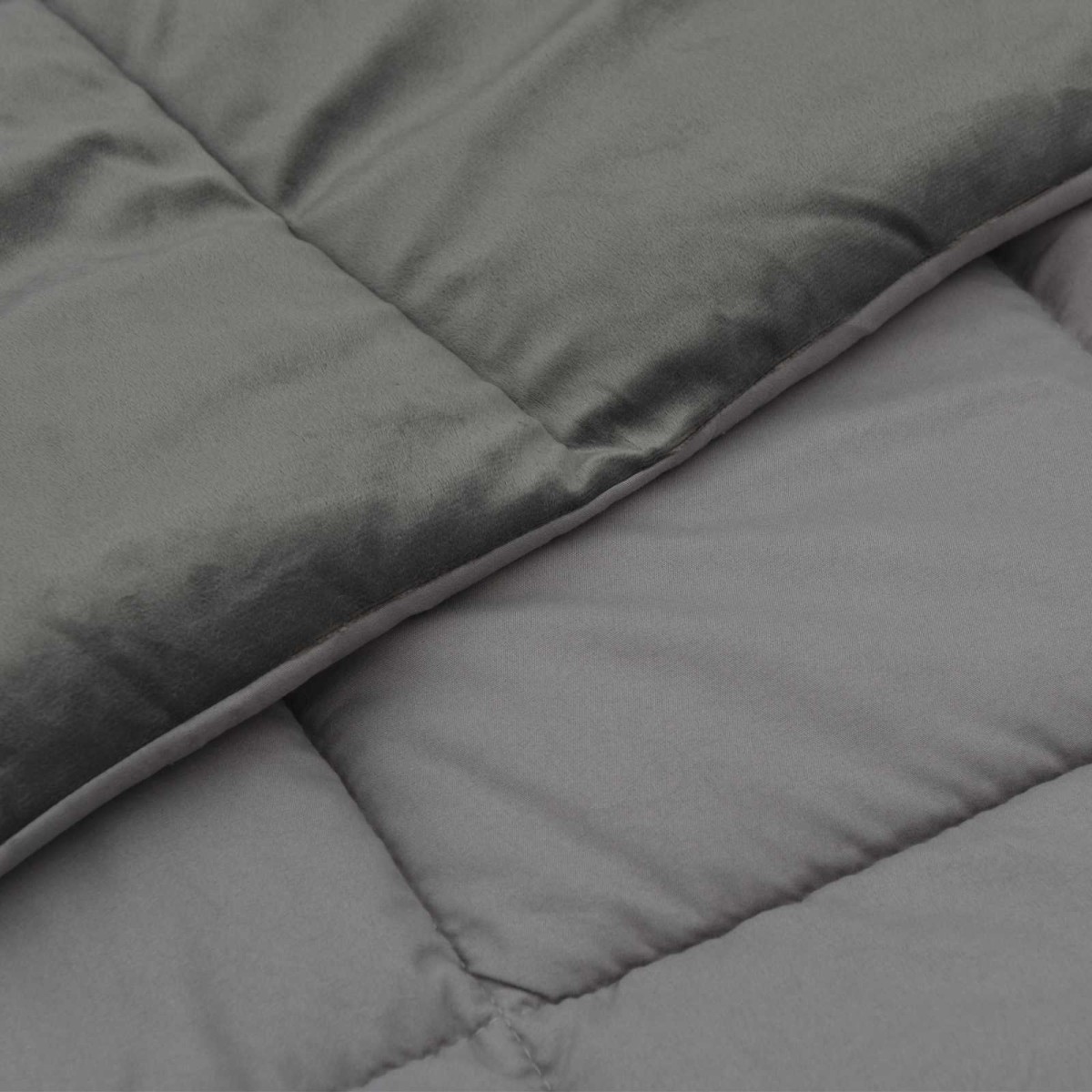 vidaXL Χειμερινό Παπλωματοθήκη 140 x 220 cm Χειμώνας Ανοιχτό γκρι