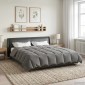 vidaXL Χειμερινό Παπλωματοθήκη 200 x 220 cm Χειμώνας Ανοιχτό γκρι