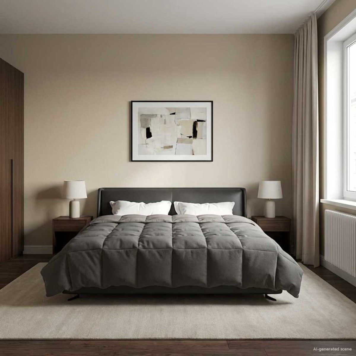 vidaXL Χειμερινό Παπλωματοθήκη 220 x 240 cm Χειμώνας Ανοιχτό γκρι