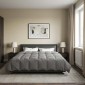 vidaXL Χειμερινό Παπλωματοθήκη 220 x 260 cm Χειμώνας Ανοιχτό γκρι