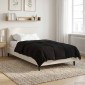 vidaXL Χειμερινό Παπλωματοθήκη 135 x 200 cm Χειμώνας Μαύρο Αναπνεύσιμο