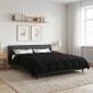 vidaXL Χειμερινό Παπλωματοθήκη 200 x 240 cm Χειμώνας Μαύρο Αναπνεύσιμο