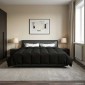 vidaXL Χειμερινό Παπλωματοθήκη 220 x 240 cm Χειμώνας Μαύρο Αναπνεύσιμο