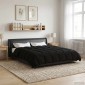 vidaXL Χειμερινό Παπλωματοθήκη 220 x 260 cm Χειμώνας Μαύρο Αναπνεύσιμο