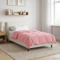 vidaXL Χειμερινό Παπλωματοθήκη 140 x 220 cm Χειμώνας Ροζ Αναπνεύσιμο