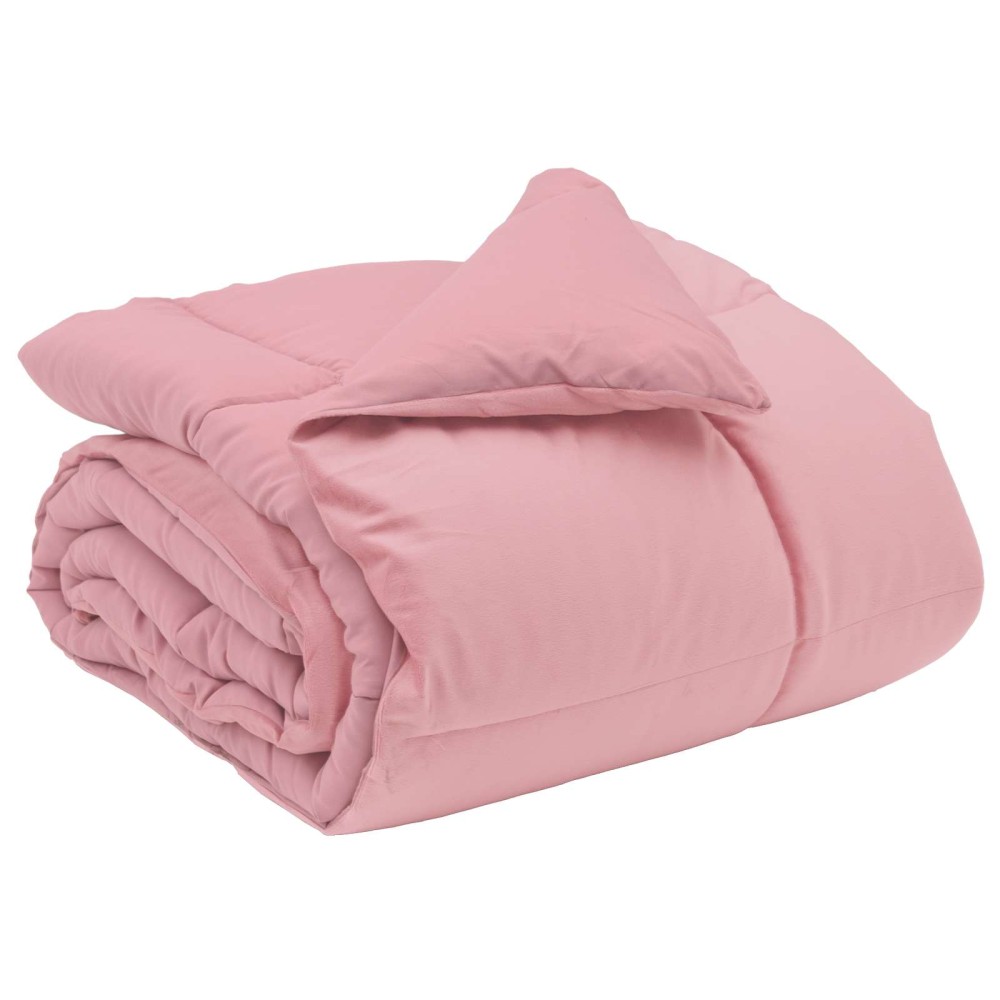 vidaXL Χειμερινό Παπλωματοθήκη 155 x 220 cm Χειμώνας Ροζ Αναπνεύσιμο