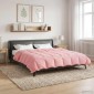 vidaXL Χειμερινό Παπλωματοθήκη 200 x 220 cm Χειμώνας Ροζ Αναπνεύσιμο
