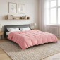 vidaXL Χειμερινό Παπλωματοθήκη 220 x 260 cm Χειμώνας Ροζ Αναπνεύσιμο