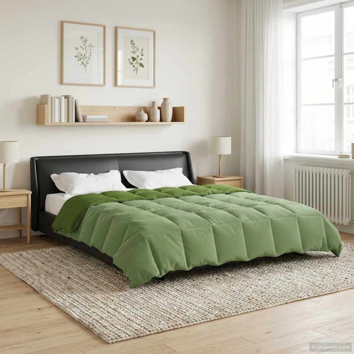 vidaXL Χειμερινό Παπλωματοθήκη 200 x 240 cm Χειμώνας Πράσινο
