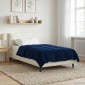 vidaXL Χειμερινό Παπλωματοθήκη 135 x 200 cm Χειμώνας Σκούρο Μπλε