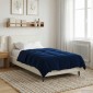 vidaXL Χειμερινό Παπλωματοθήκη 140 x 220 cm Χειμώνας Σκούρο Μπλε
