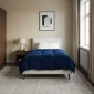 vidaXL Χειμερινό Παπλωματοθήκη 155 x 220 cm Χειμώνας Σκούρο Μπλε