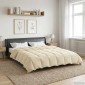 vidaXL Χειμερινό Παπλωματοθήκη 220 x 240 cm Χειμώνας Κρεμ Αναπνεύσιμο