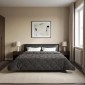 vidaXL Καλοκαιρινό Παπλωματοθήκη 200 x 240 cm Καλοκαίρι Ανθρακί