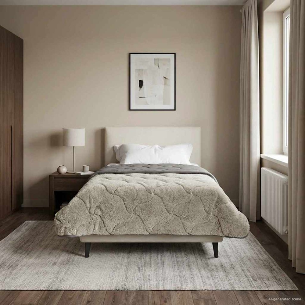 vidaXL Καλοκαιρινό Παπλωματοθήκη 135 x 200 cm Καλοκαίρι Ανοιχτό γκρι