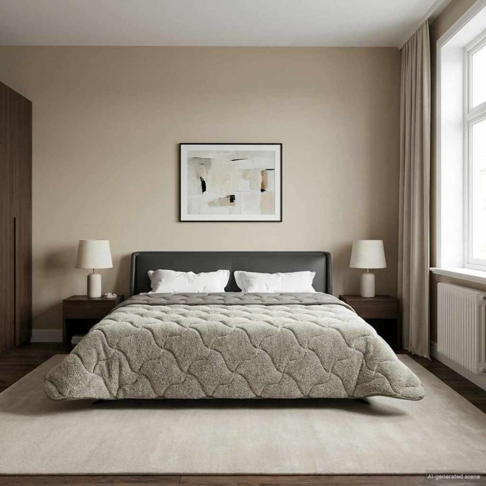 vidaXL Καλοκαιρινό Παπλωματοθήκη 200 x 240 cm Καλοκαίρι Ανοιχτό γκρι