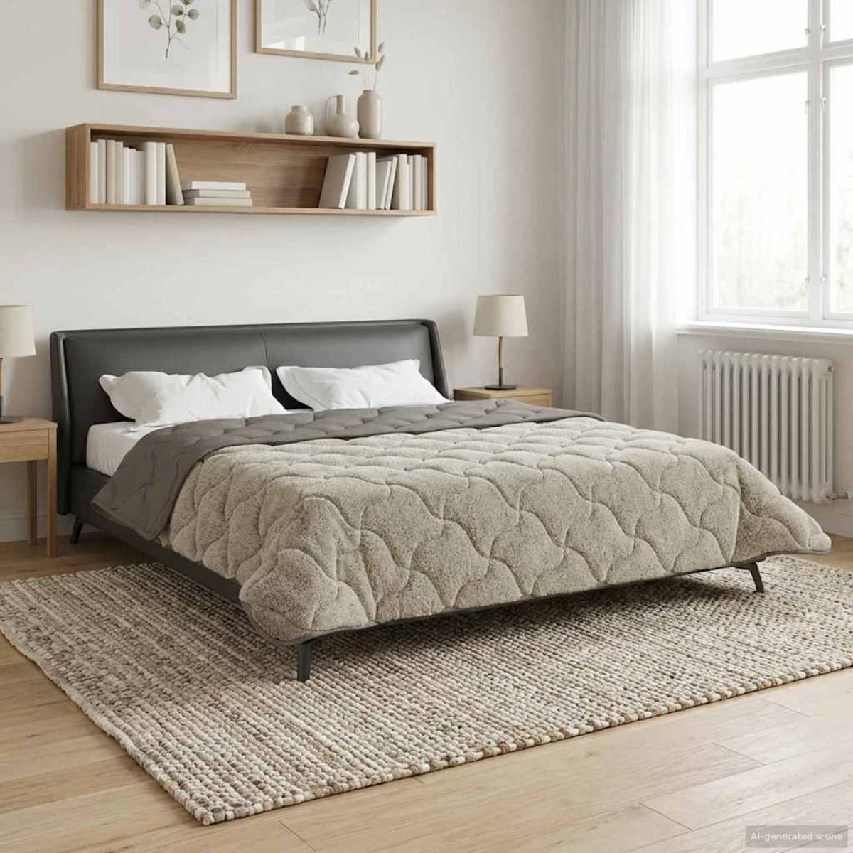 vidaXL Καλοκαιρινό Παπλωματοθήκη 200 x 240 cm Καλοκαίρι Ανοιχτό γκρι
