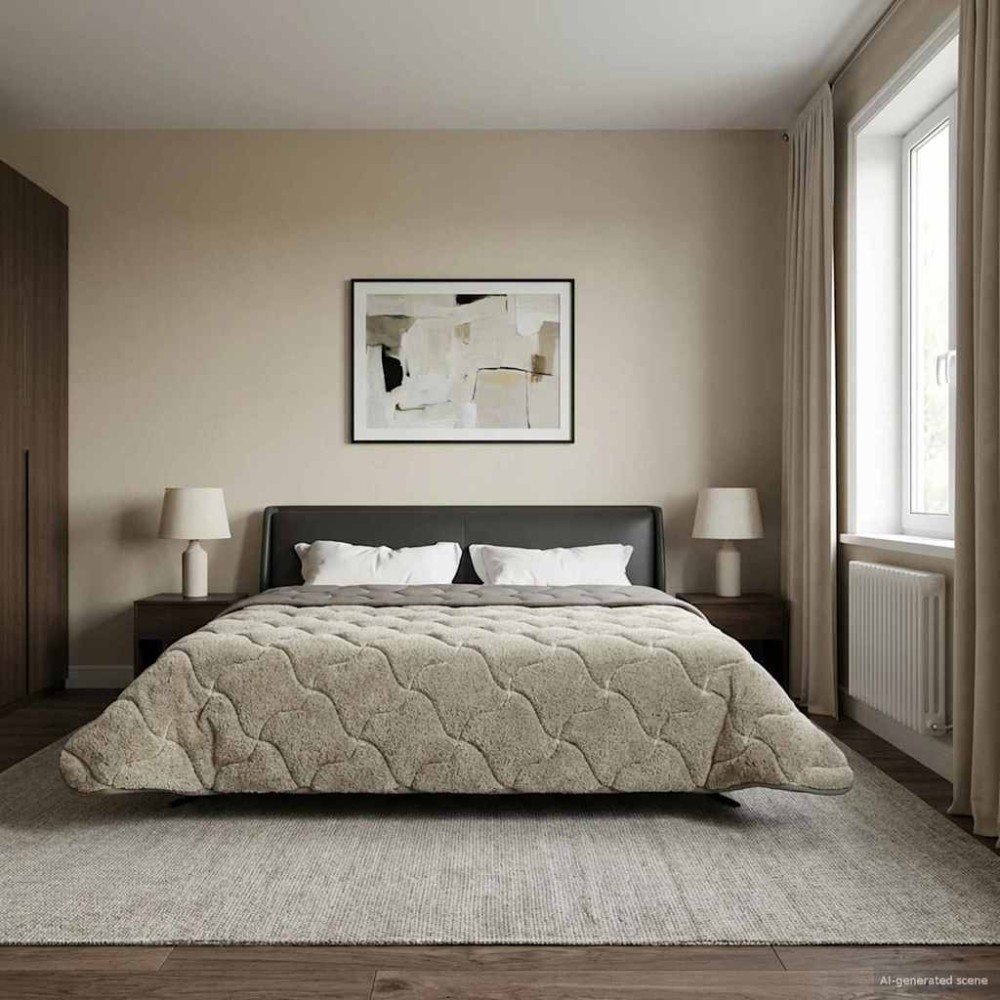 vidaXL Καλοκαιρινό Παπλωματοθήκη 220 x 240 cm Καλοκαίρι Ανοιχτό γκρι