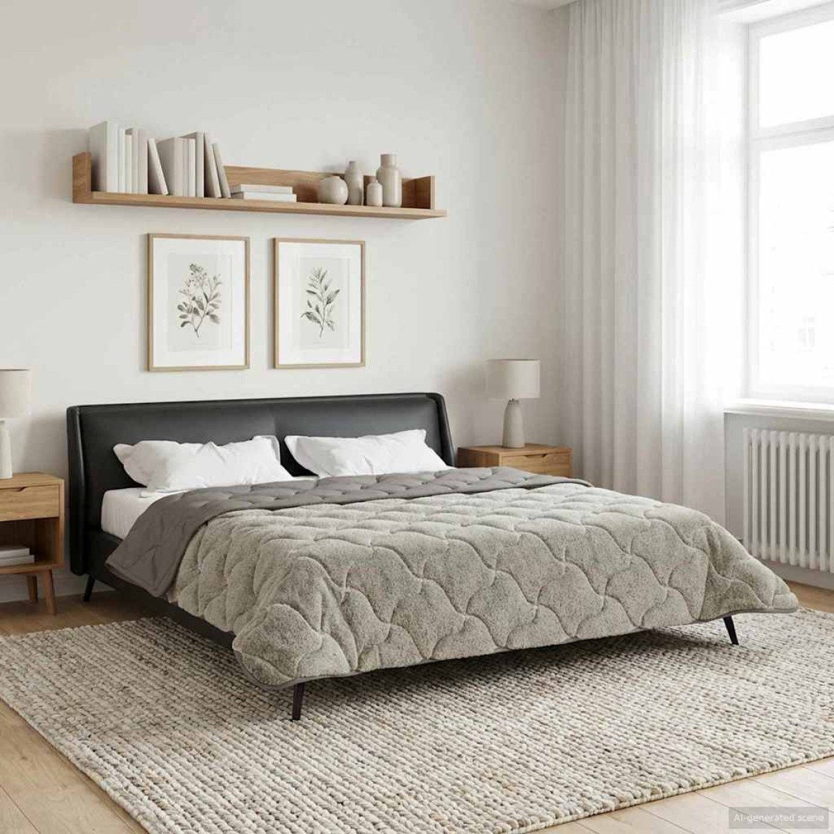 vidaXL Καλοκαιρινό Παπλωματοθήκη 220 x 240 cm Καλοκαίρι Ανοιχτό γκρι