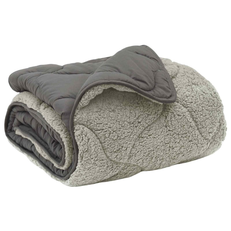 vidaXL Καλοκαιρινό Παπλωματοθήκη 220 x 260 cm Καλοκαίρι Ανοιχτό γκρι