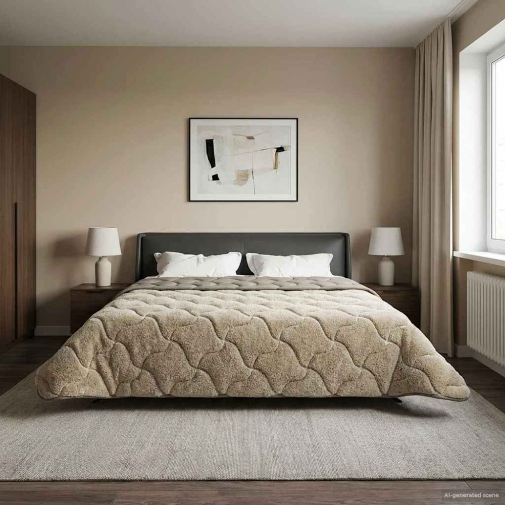 vidaXL Καλοκαιρινό Παπλωματοθήκη 220 x 260 cm Καλοκαίρι Ανοιχτό γκρι