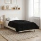 vidaXL Καλοκαιρινό Παπλωματοθήκη 140 x 200 cm Καλοκαίρι Μαύρο