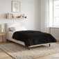 vidaXL Καλοκαιρινό Παπλωματοθήκη 135 x 200 cm Καλοκαίρι Μαύρο