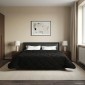 vidaXL Καλοκαιρινό Παπλωματοθήκη 200 x 220 cm Καλοκαίρι Μαύρο