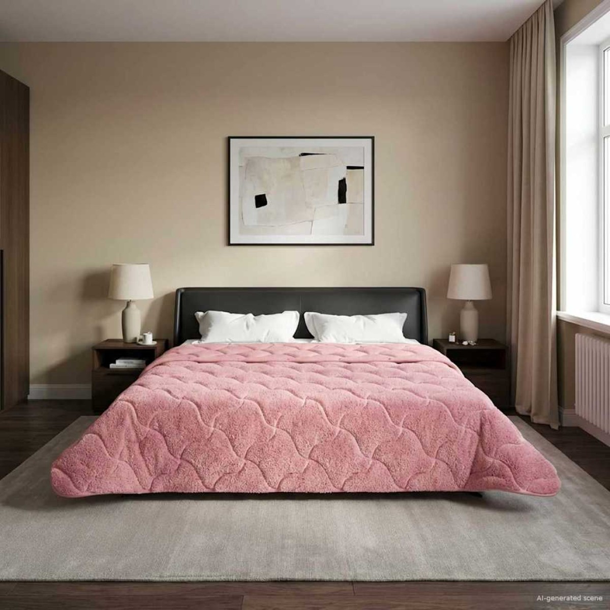 vidaXL Καλοκαιρινό Παπλωματοθήκη 200 x 240 cm Καλοκαίρι Ροζ