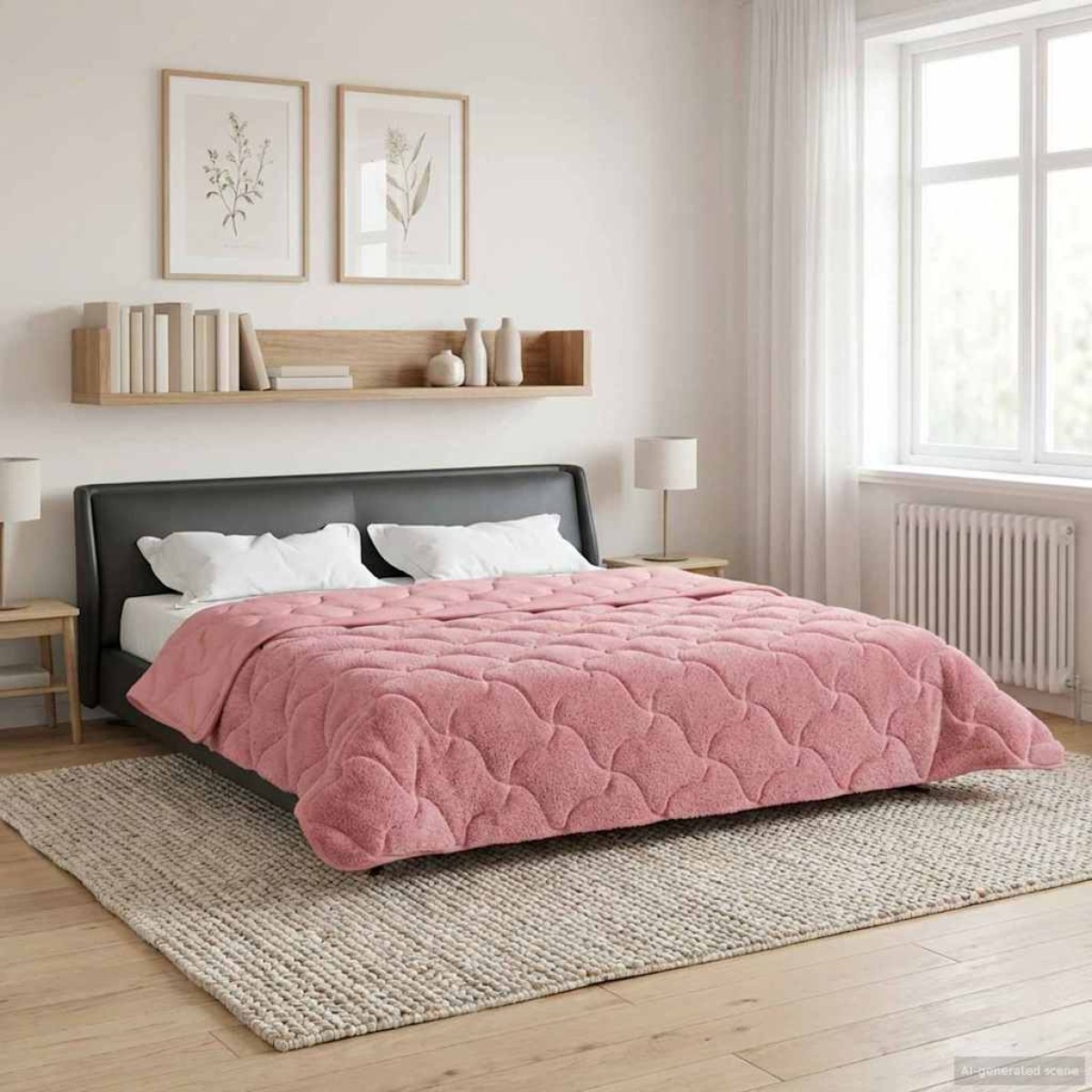 vidaXL Καλοκαιρινό Παπλωματοθήκη 220 x 240 cm Καλοκαίρι Ροζ