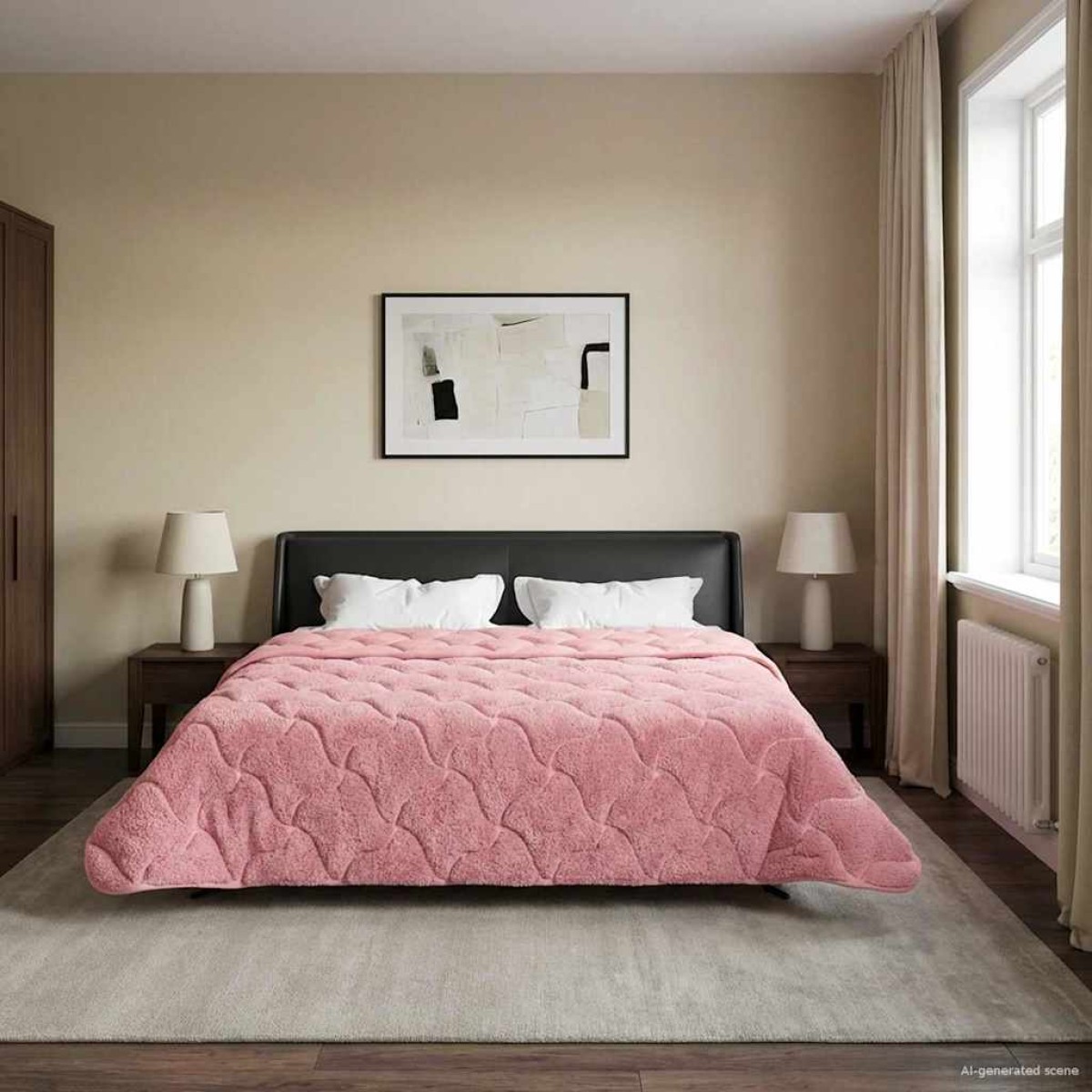 vidaXL Καλοκαιρινό Παπλωματοθήκη 220 x 260 cm Καλοκαίρι Ροζ