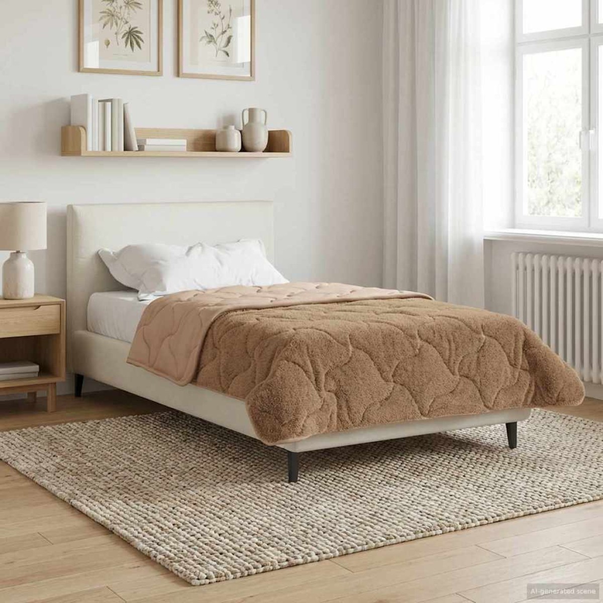 vidaXL Καλοκαιρινό Παπλωματοθήκη 140 x 220 cm Καλοκαίρι Taupe