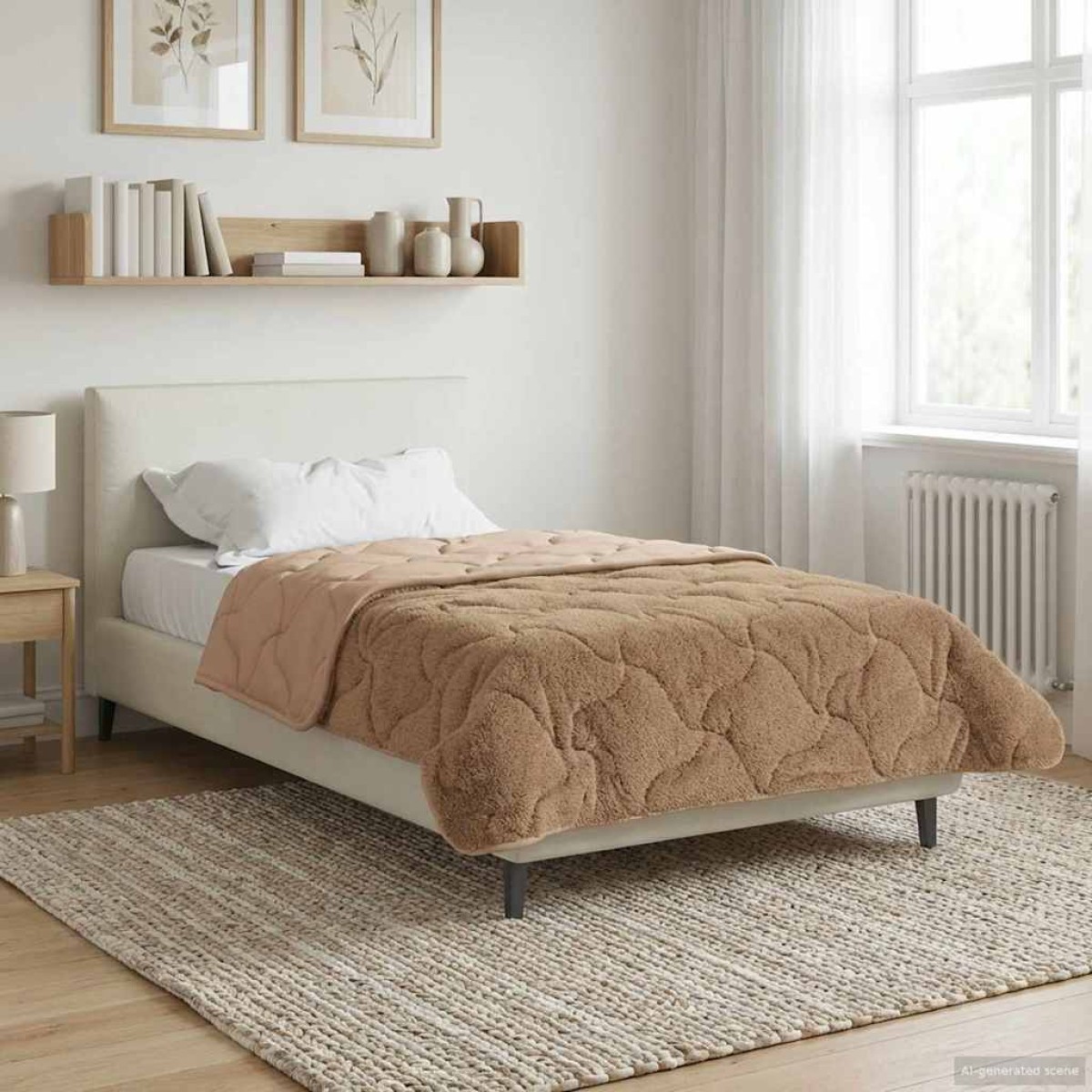 vidaXL Καλοκαιρινό Παπλωματοθήκη 155 x 200 εκ. Καλοκαίρι Taupe