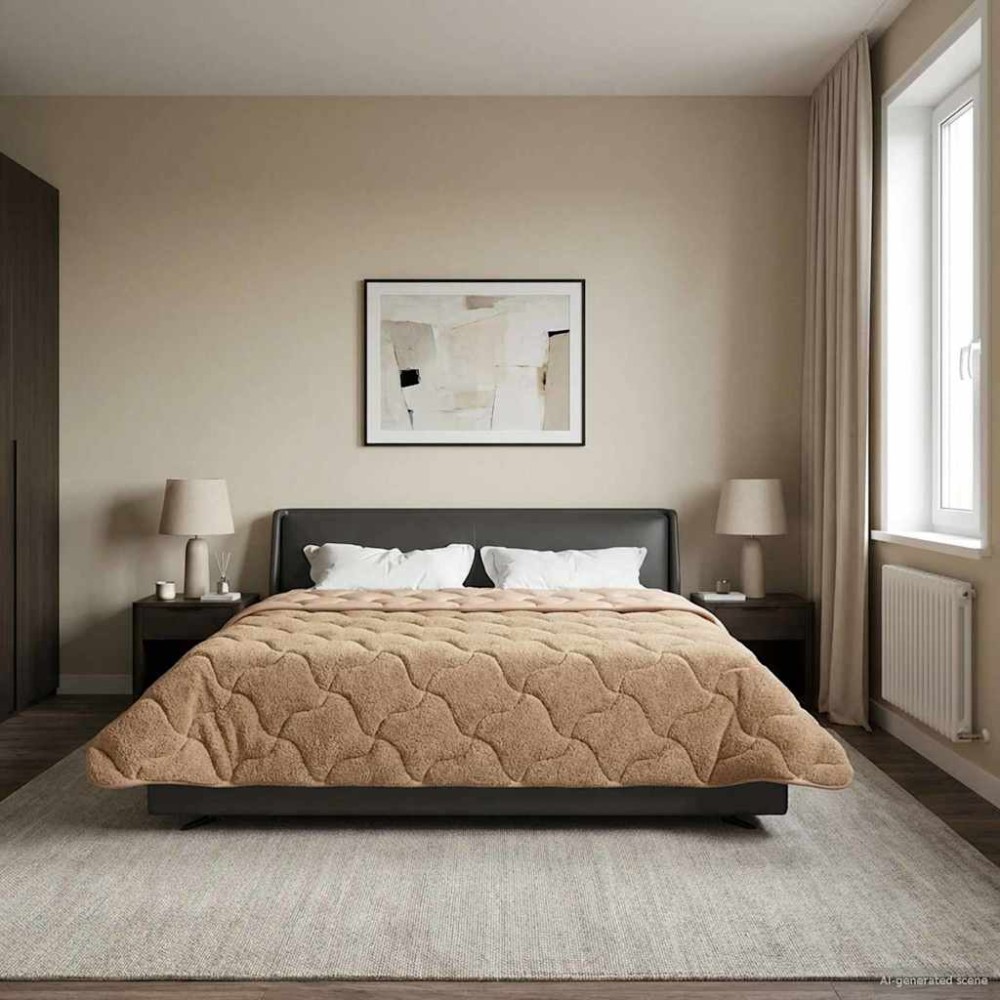 vidaXL Καλοκαιρινό Παπλωματοθήκη 200 x 200 cm Καλοκαίρι Taupe
