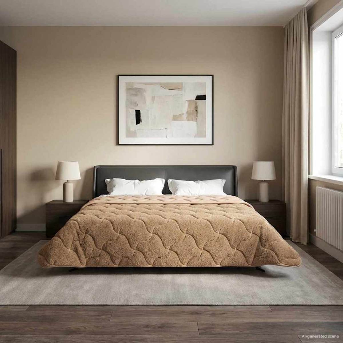 vidaXL Καλοκαιρινό Παπλωματοθήκη 200 x 240 cm Καλοκαίρι Taupe