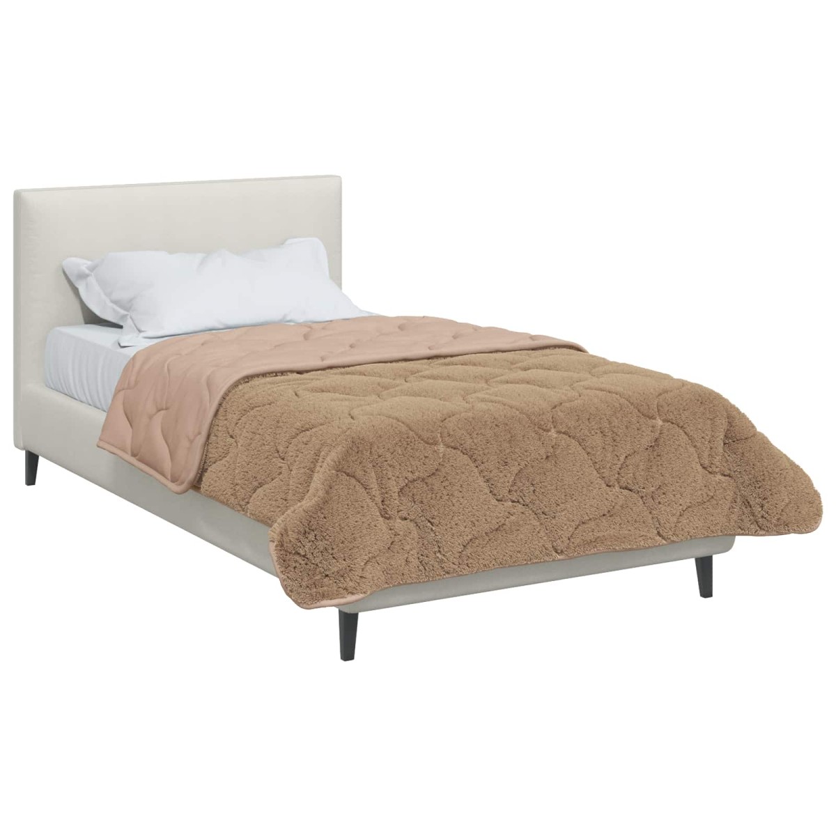 vidaXL Καλοκαιρινό Παπλωματοθήκη 140 x 220 cm Καλοκαίρι Taupe