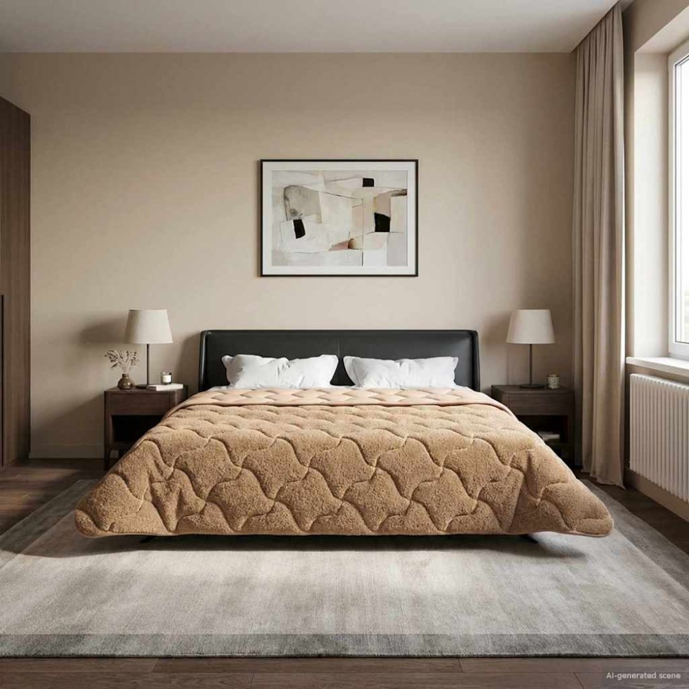 vidaXL Καλοκαιρινό Παπλωματοθήκη 200 x 220 cm Καλοκαίρι Taupe