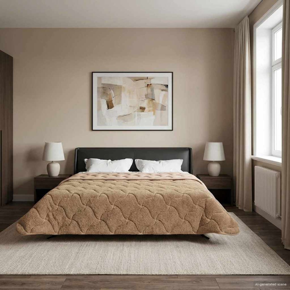vidaXL Καλοκαιρινό Παπλωματοθήκη 220 x 240 cm Καλοκαίρι Taupe